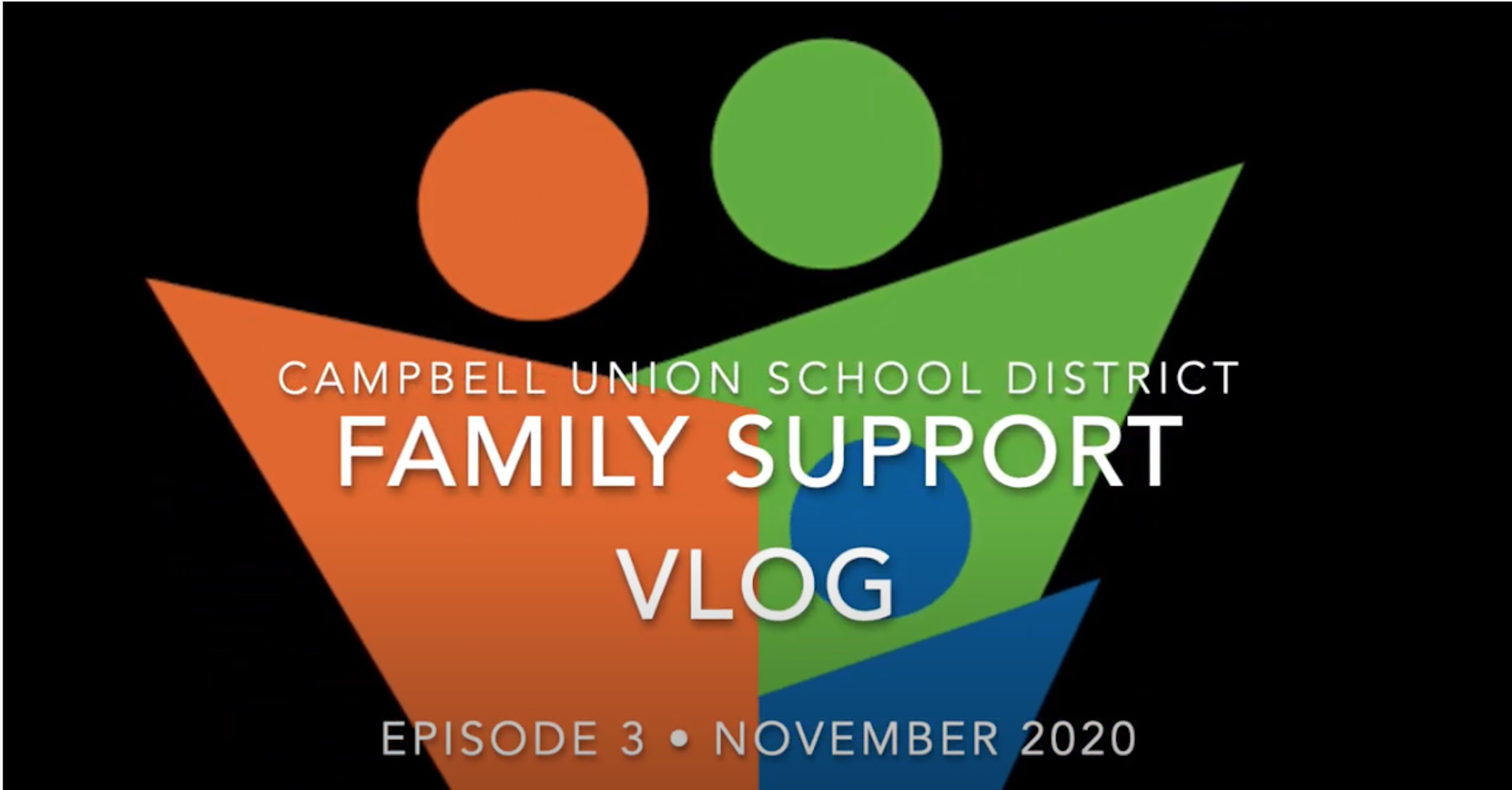colorful title page for the parent video
