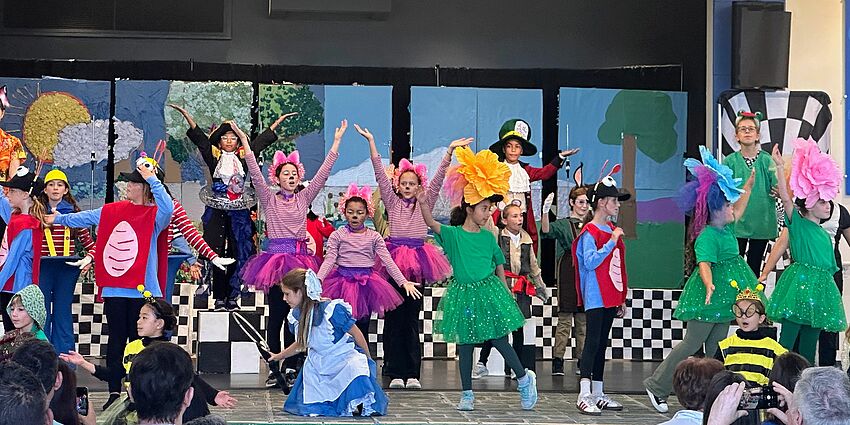 Student performance of Alice in Wonderland Jr.