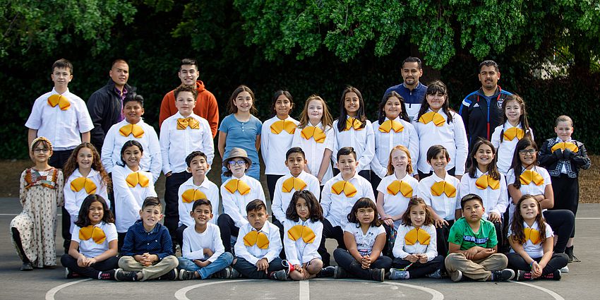 Students dressed in mariachi attire