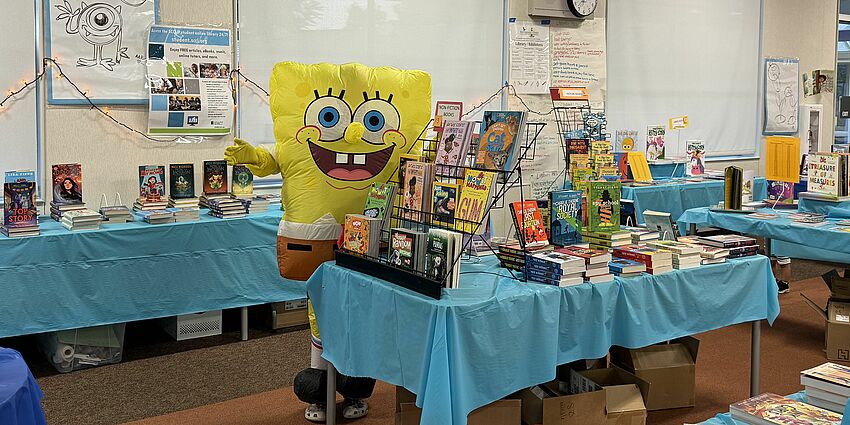 book fair in the library