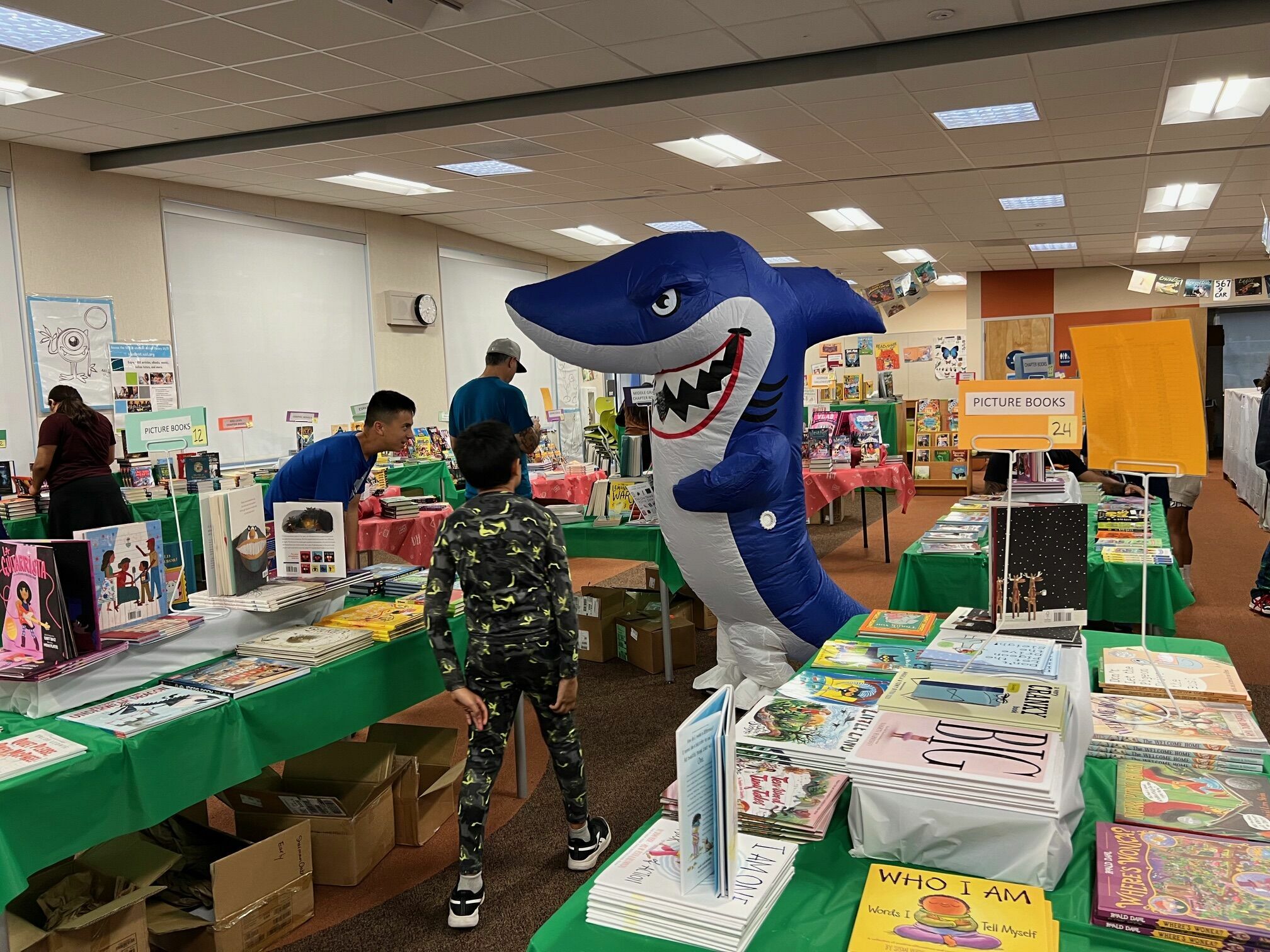 book fair in the library