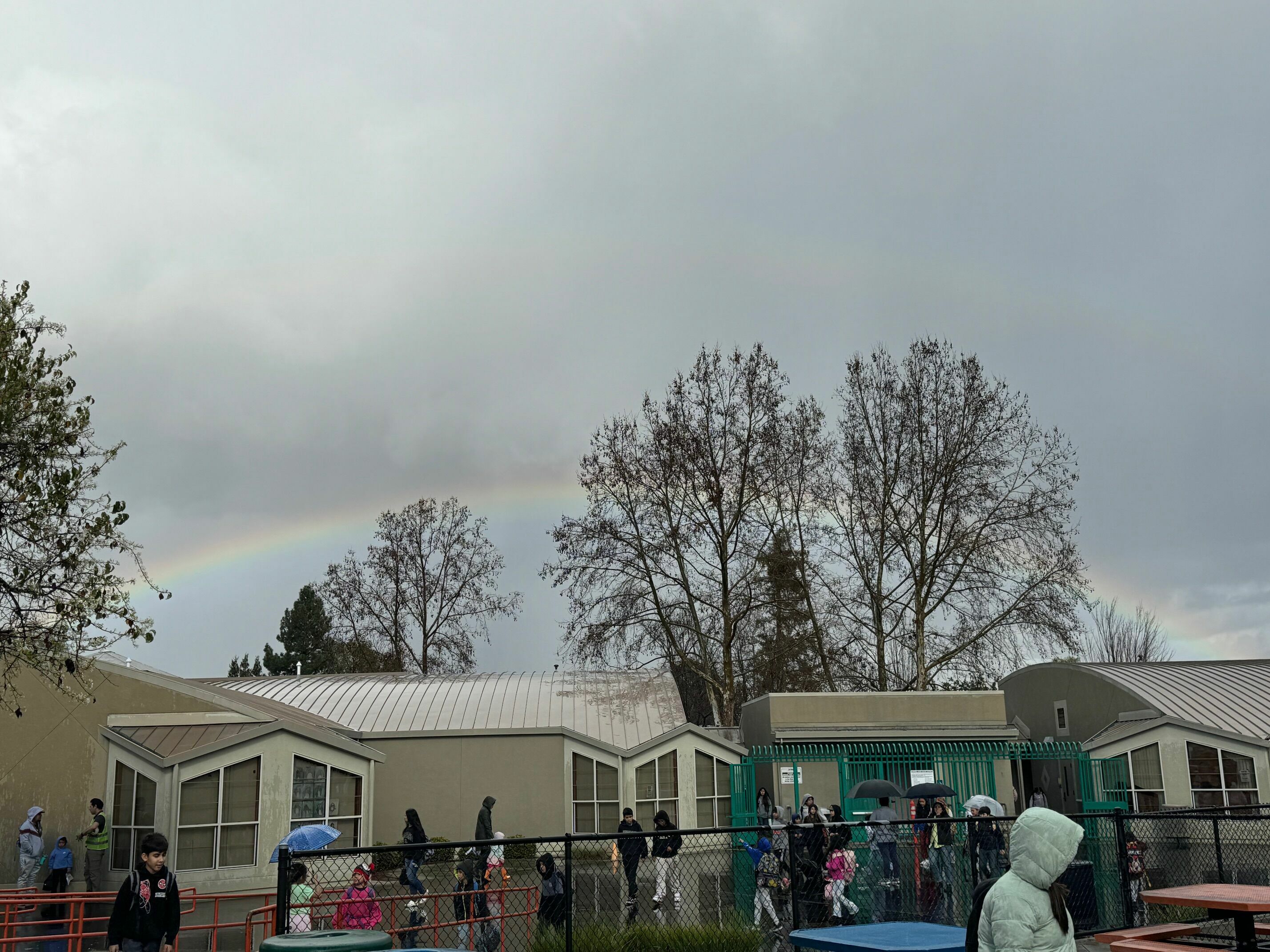 rainbow above Sherman Oaks Campus