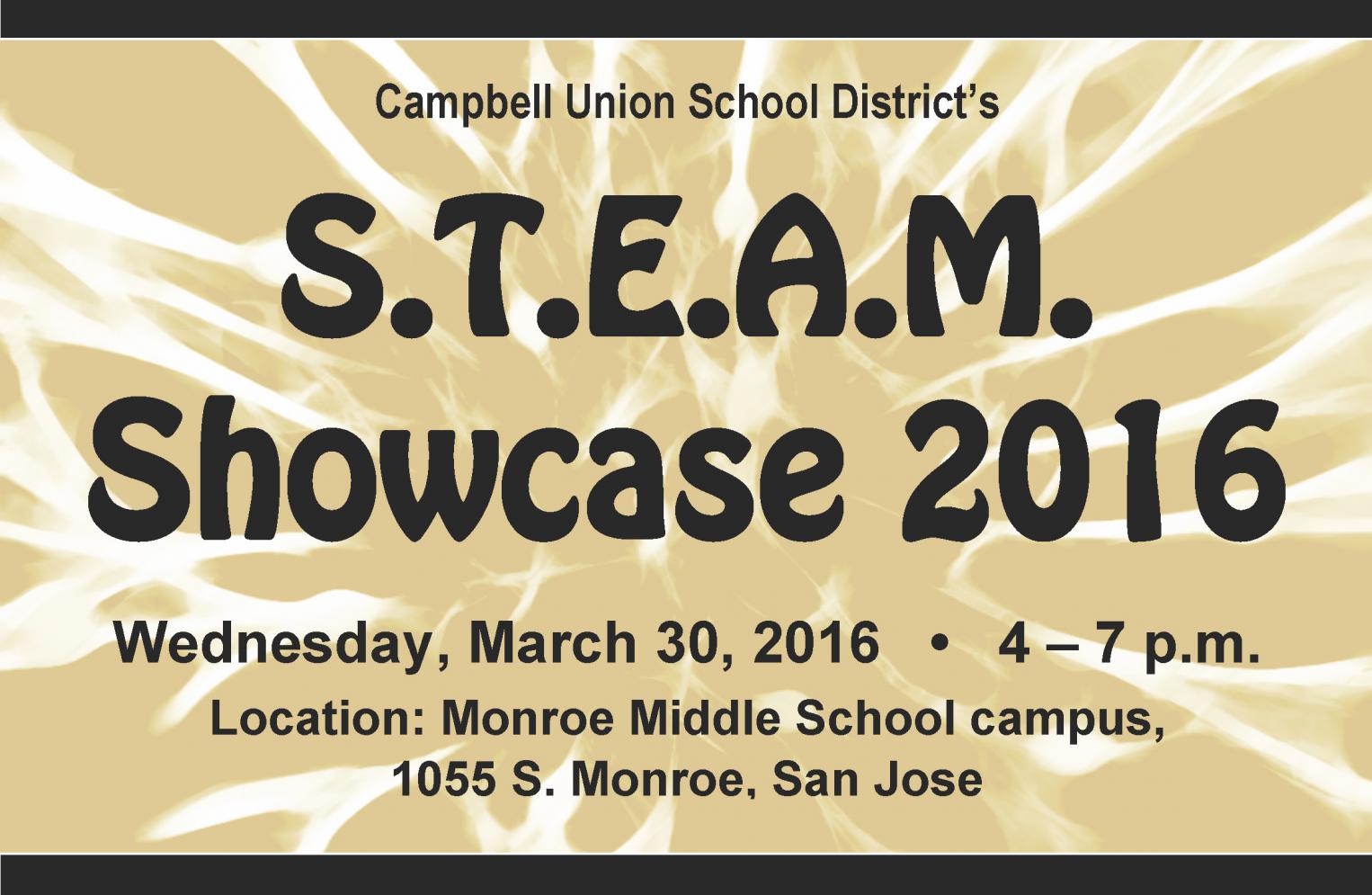 STEAM Showcase 2015 on March 30 at 4-7 p.m.